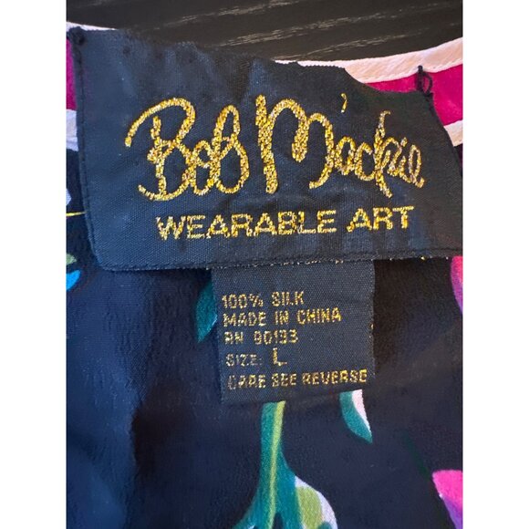 Bob Mackie Wearable Art Silk Sleeveless Reversible Tank Top L - Picture 2 of 4